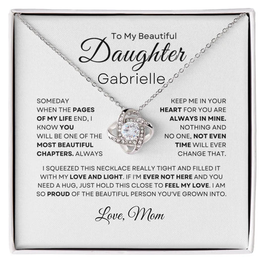 Daughter Feel My Love (Name Personalized ) - Necklace