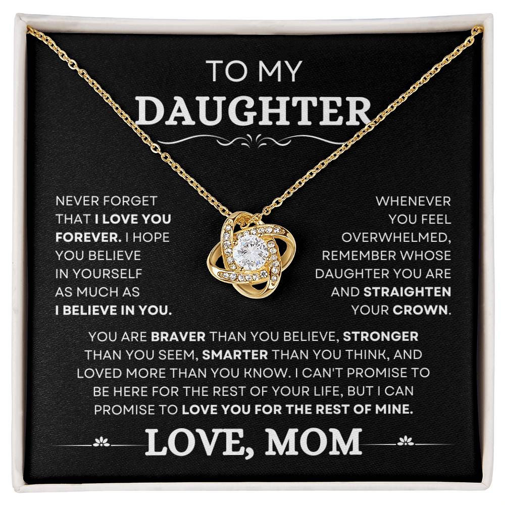 Daugther Love You Forever ( From Mom ) - Necklace