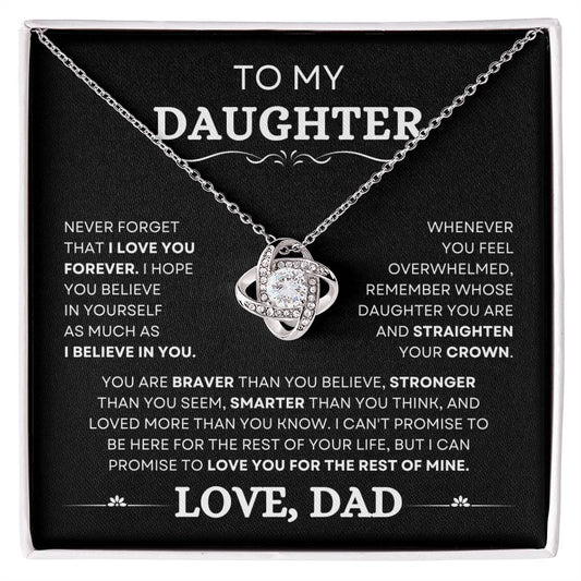 Daugther Love You Forever ( From Dad) - Necklace