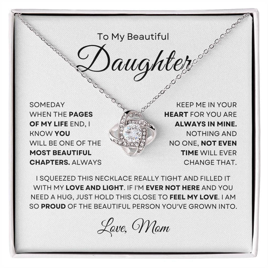 Daugther Feel My Love ( From Mom) - Necklace