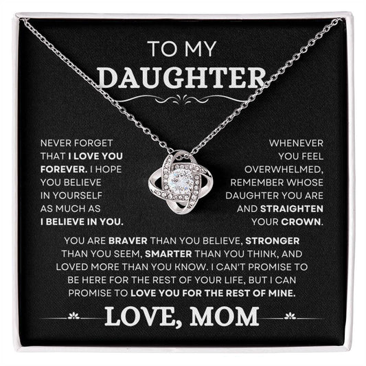 Daugther Love You Forever ( From Mom ) - Necklace