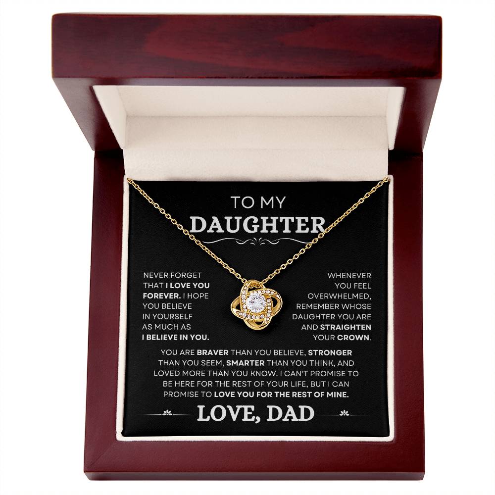 Daugther Love You Forever ( From Dad) - Necklace