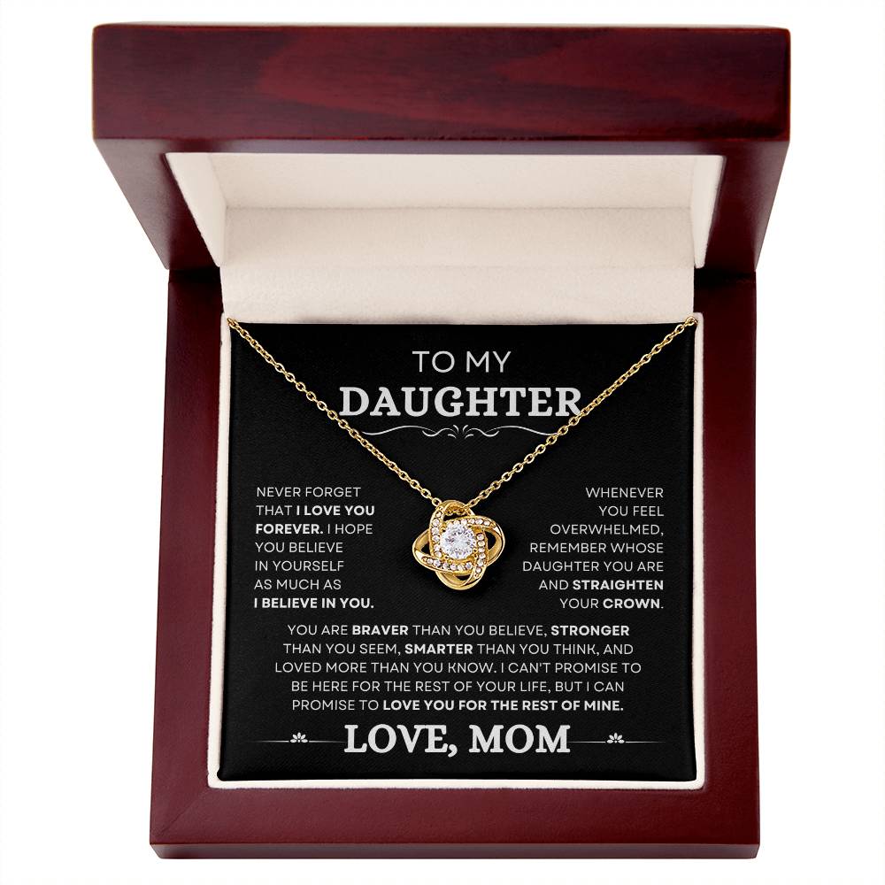 Daugther Love You Forever ( From Mom ) - Necklace