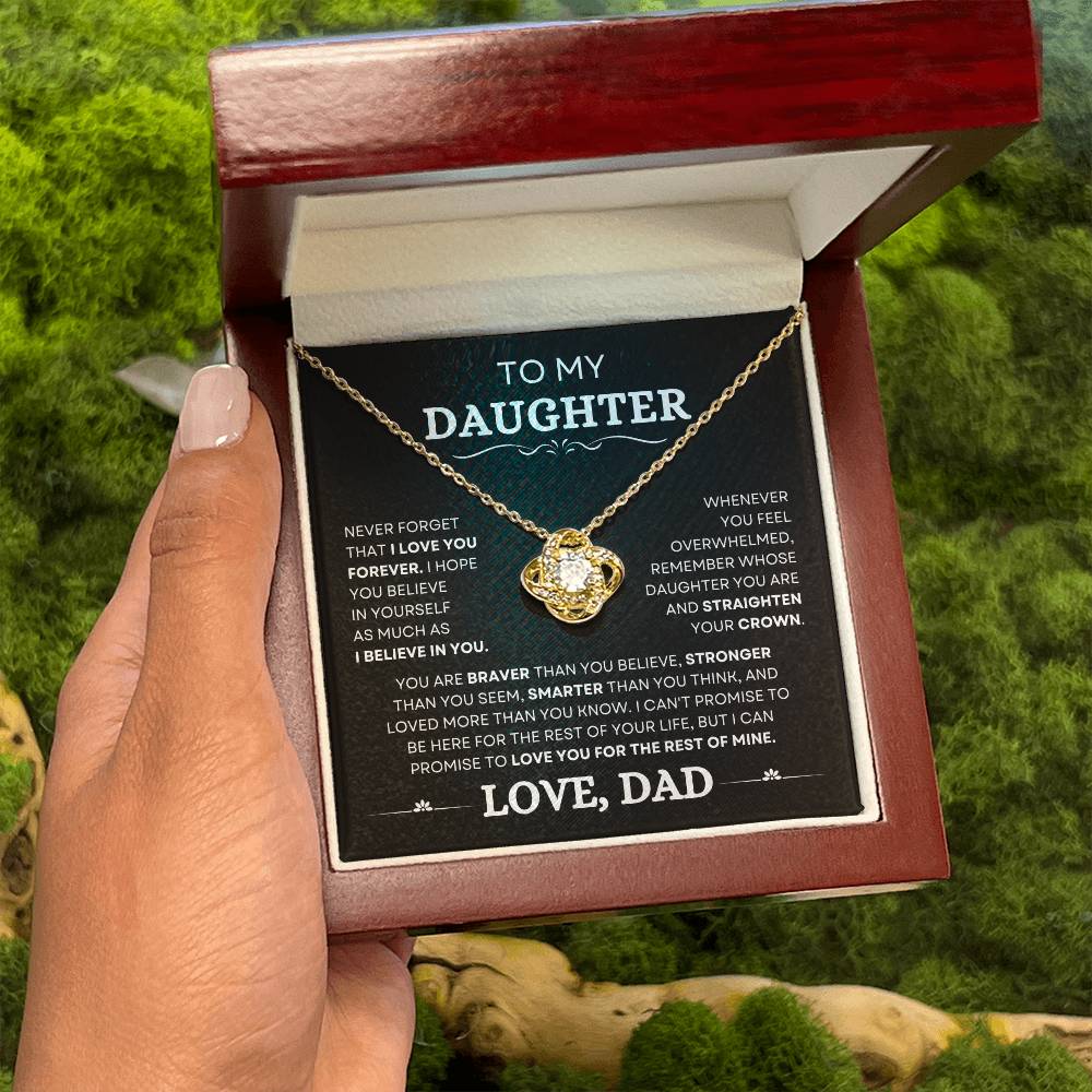 Daugther Love You Forever ( From Dad) - Necklace