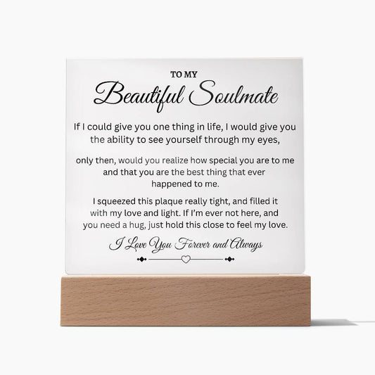 Forever & Always Soul Mate - Square Acrylic Plaque